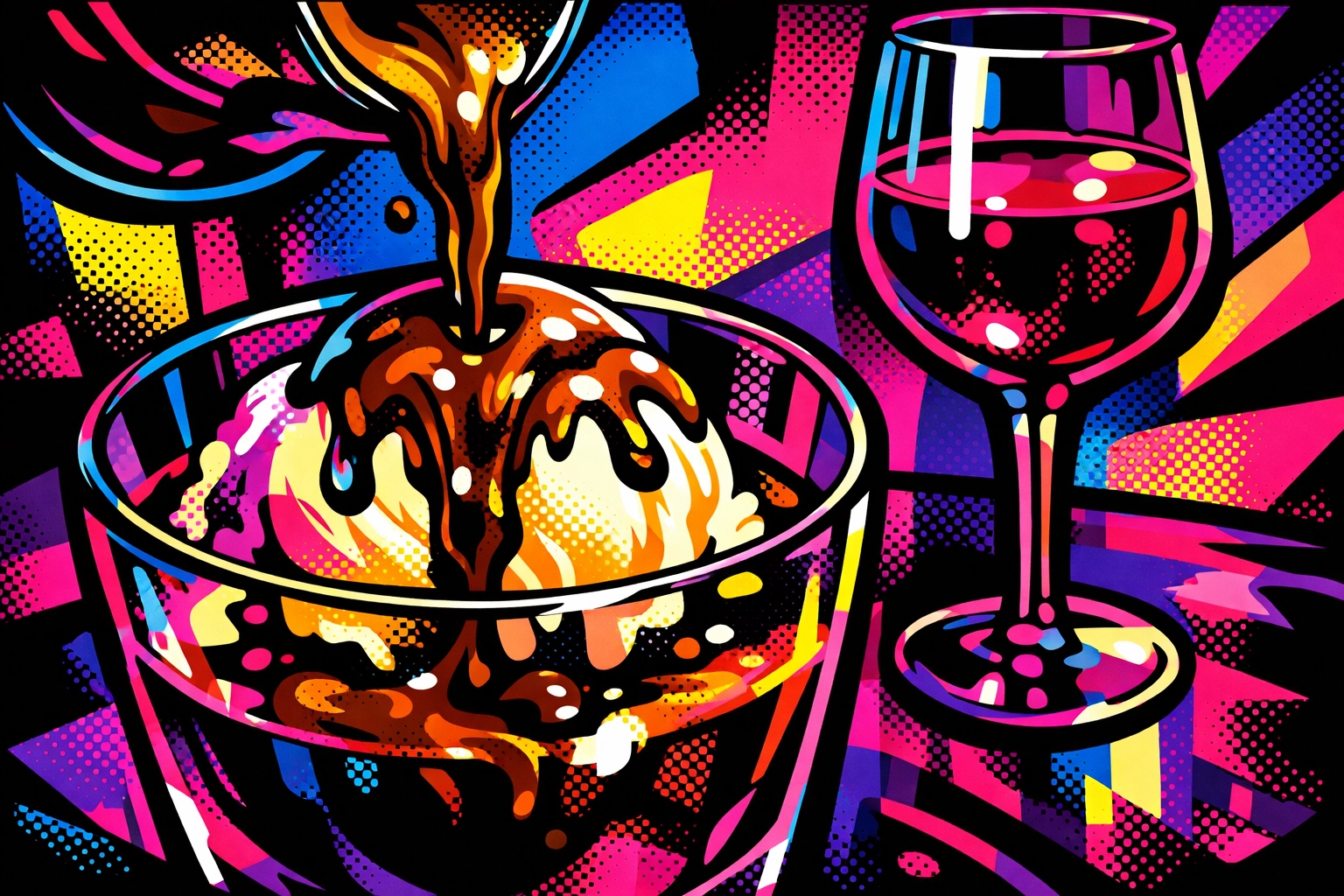 Affogato dessert with espresso and gelato served at Rebel Wine Bar