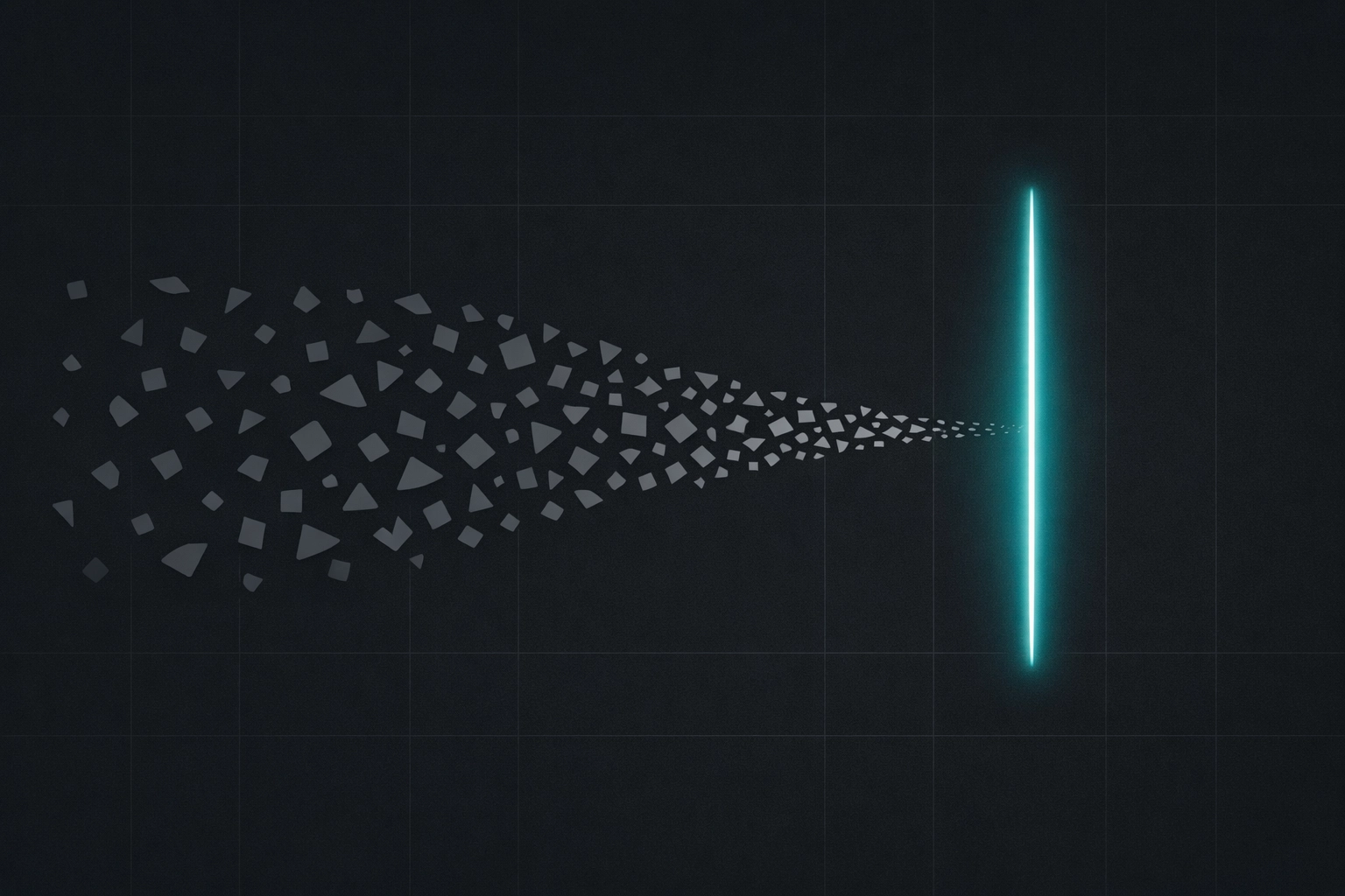 Data visualization showing disorganized manual sales data transformed into a streamlined AI SDR pipeline.