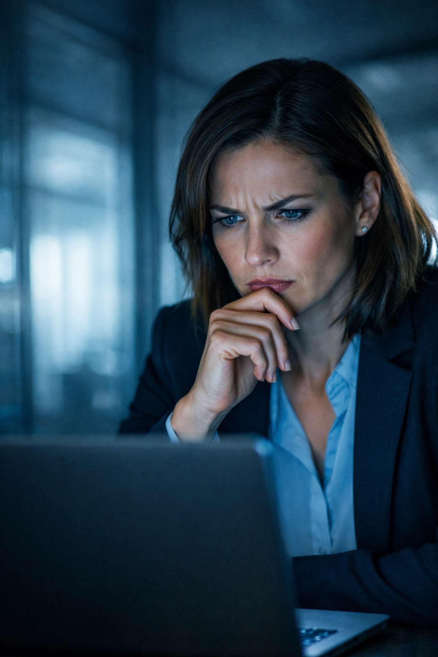 Title company professional detecting fraud alerts during Fort Lauderdale real estate closing review