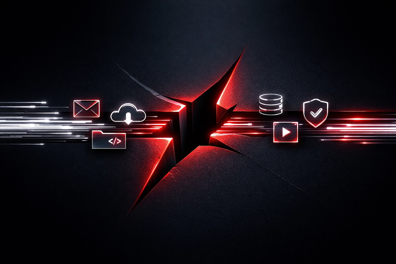 Abstract digital visualization of the zero-click search gap where AI overviews capture user queries.