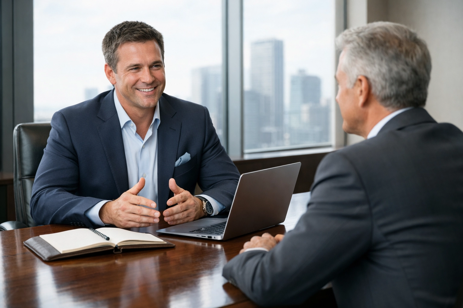 ServiceNow implementation partner conducting a platform license audit and ROI analysis with an executive.