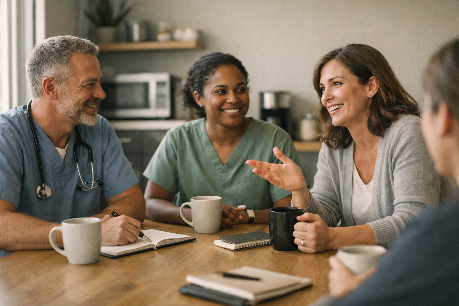 Why Hiring 'The Best' Might Be the Biggest Mistake for Your Practice Healthcare staff meeting discussing team collaboration and hiring priorities