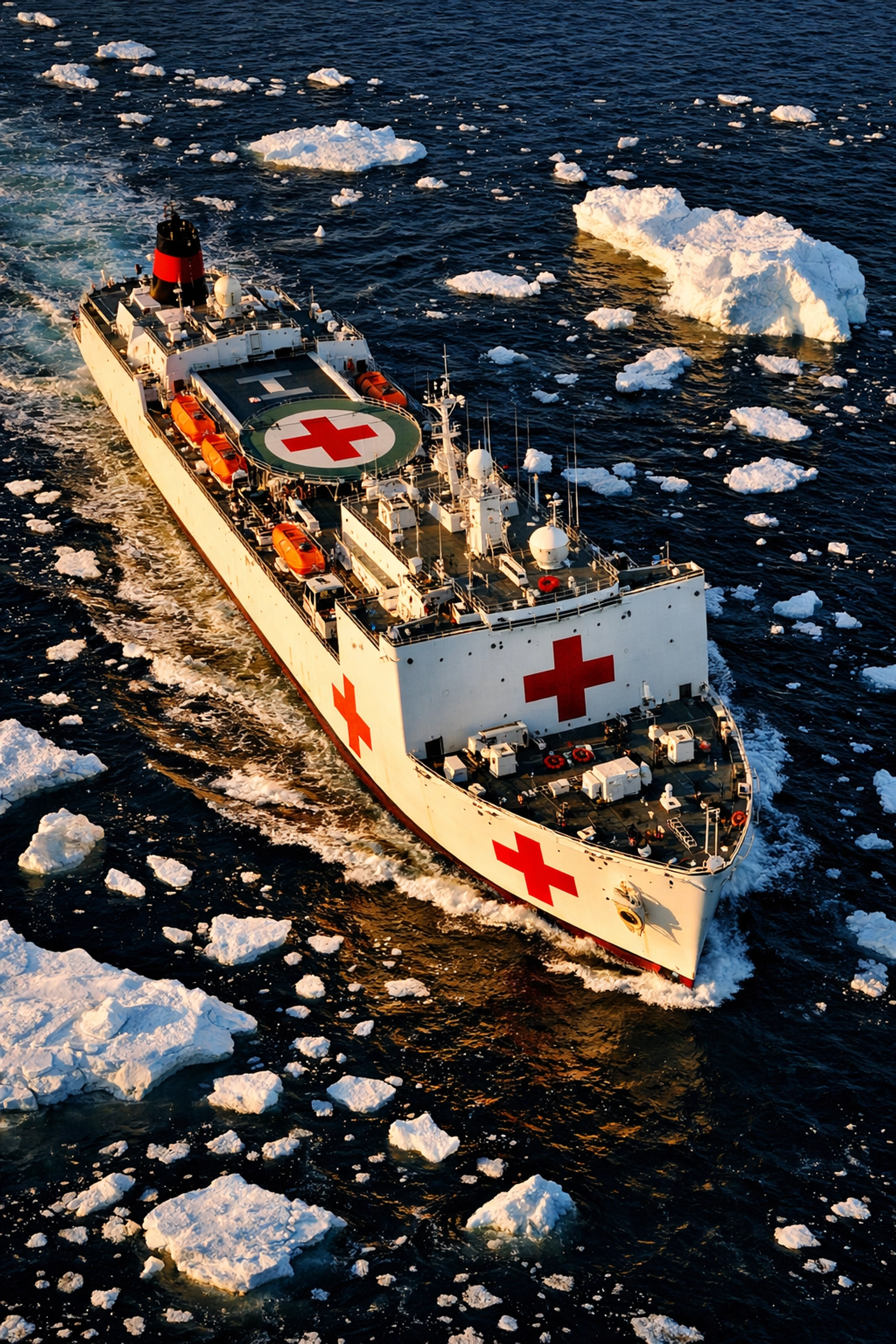 Hospital ship navigating Arctic waters near Greenland amid sovereignty debate