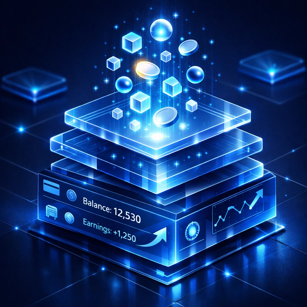 Digital wallet interface visualizing real-time earnings and tax-free overtime pay for fintech apps.
