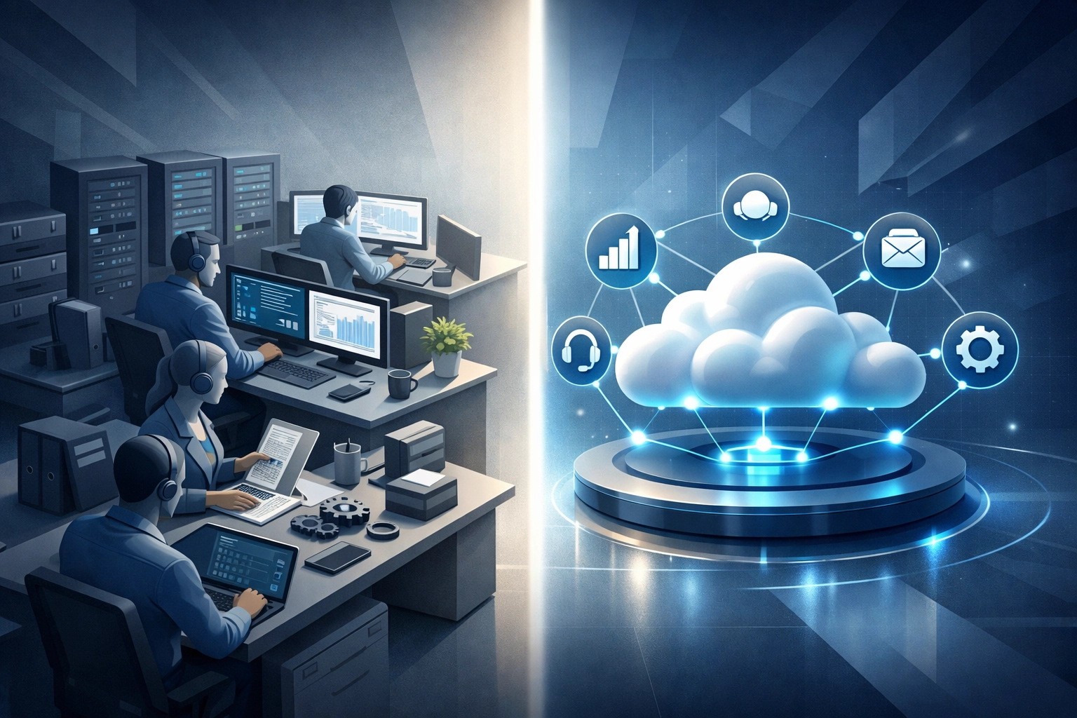 Cost comparison between internal IT help desk staff and outsourced managed services