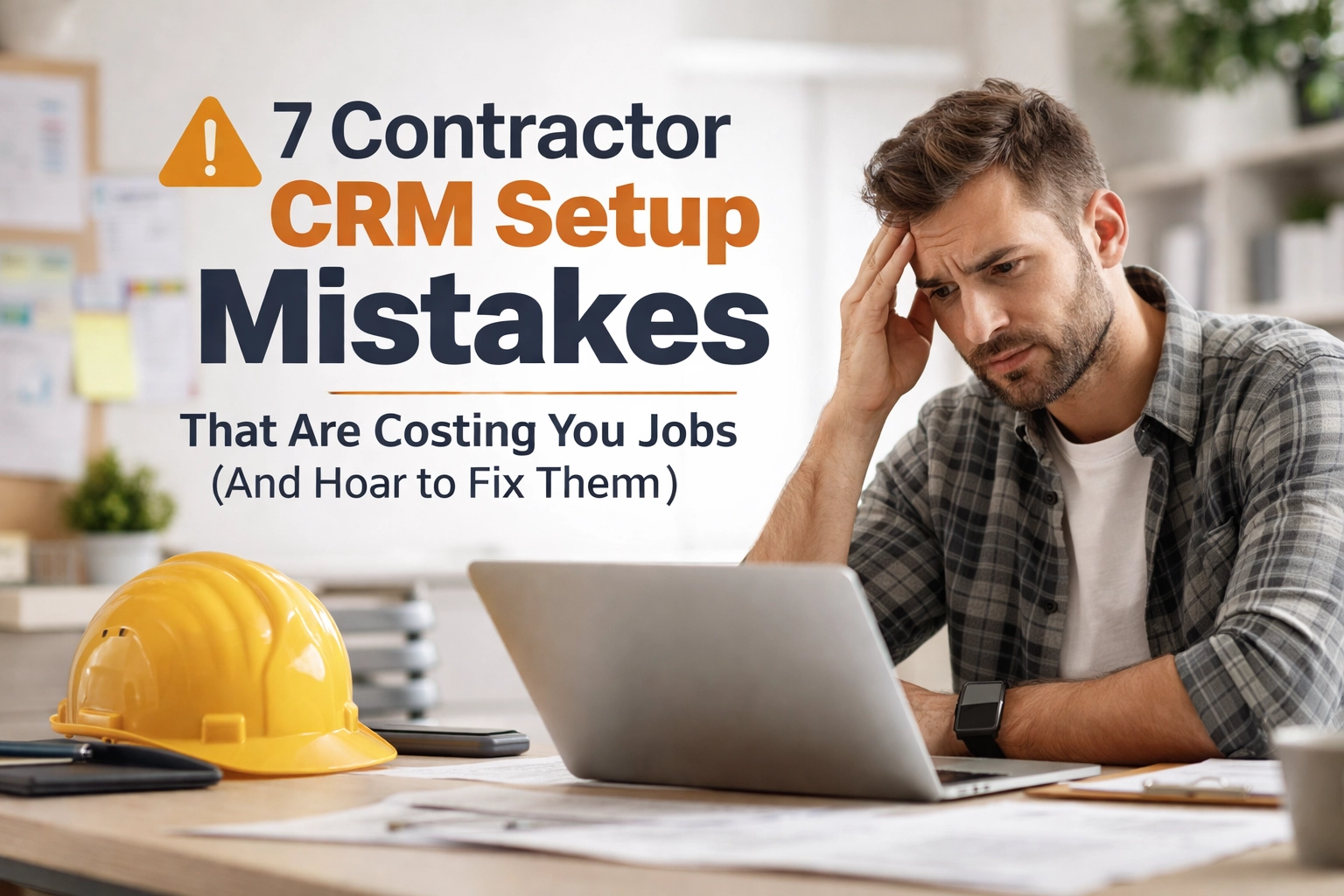 [HERO] Contractor CRM Setup Mistakes That Are Costing You Jobs (And How to Fix Them)