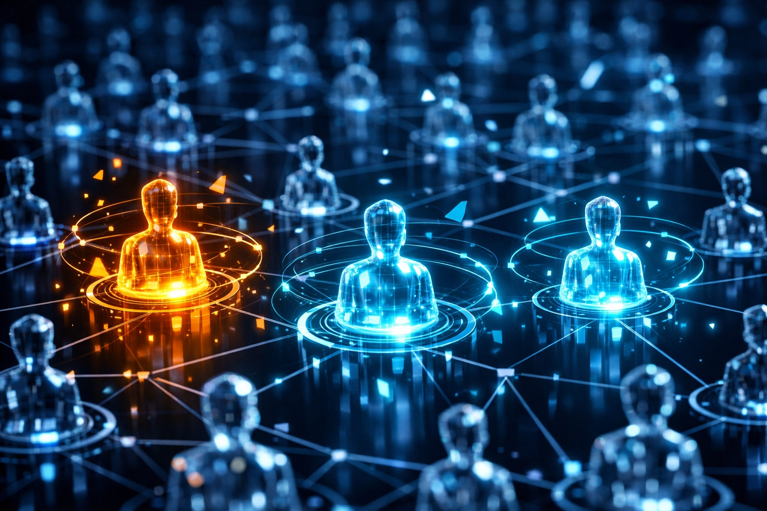 KI-gestütztes Lead Scoring zur Identifikation von Hot Leads in einem digitalen Kundennetzwerk.