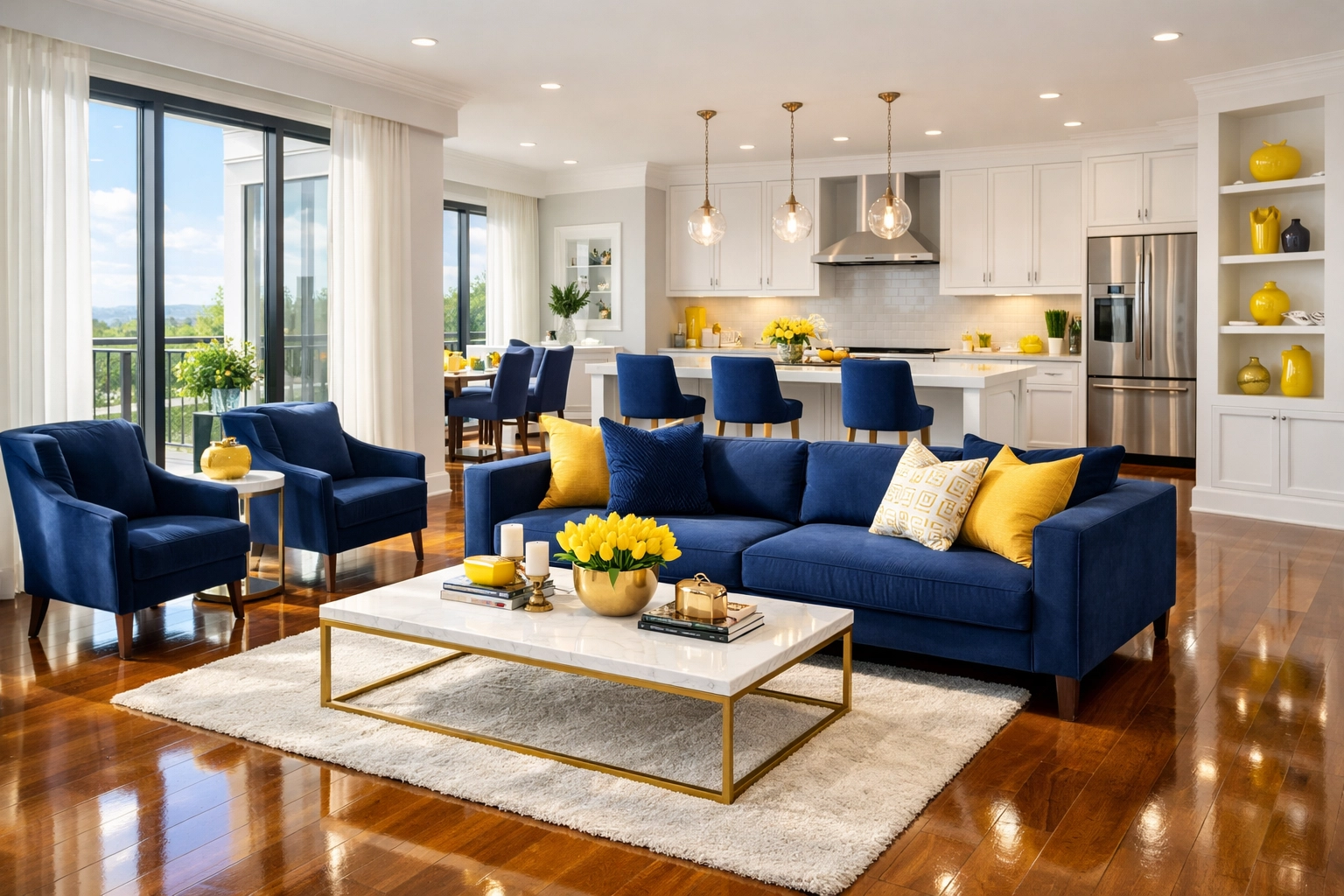 A sparkling clean luxury home after professional cleaning services from The Cleaning Ninjas.