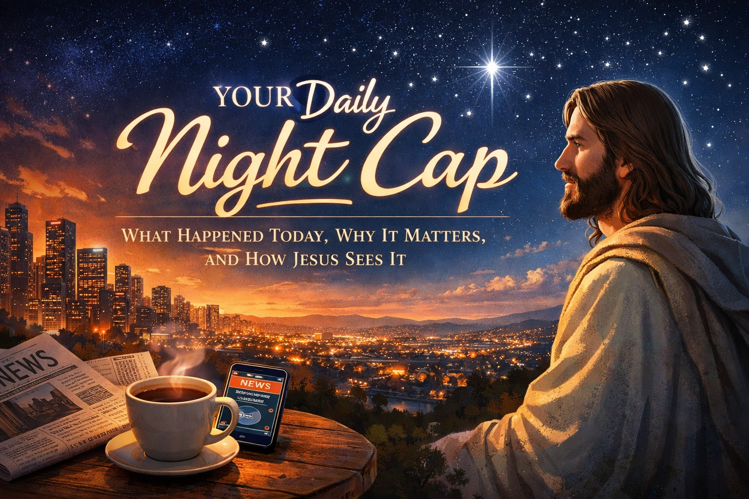 [HERO] Your Daily Night Cap: What Happened Today, Why It Matters, and How Jesus Sees It