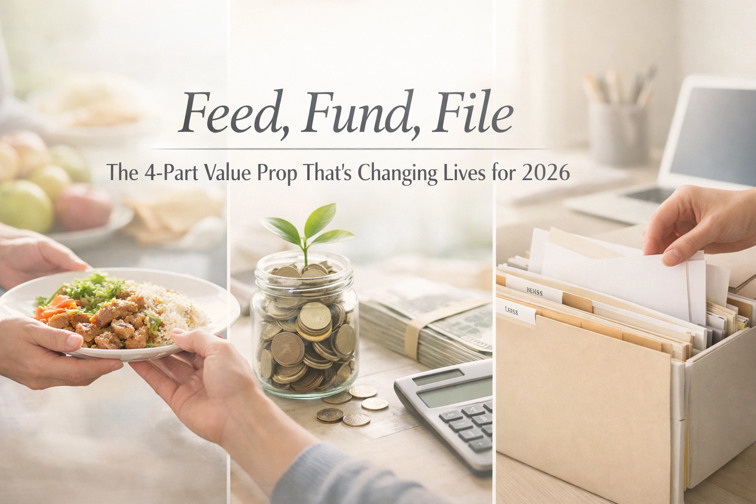 [HERO] Feed, Fund, File: The 4-Part Value Prop That’s Changing Lives for 2026