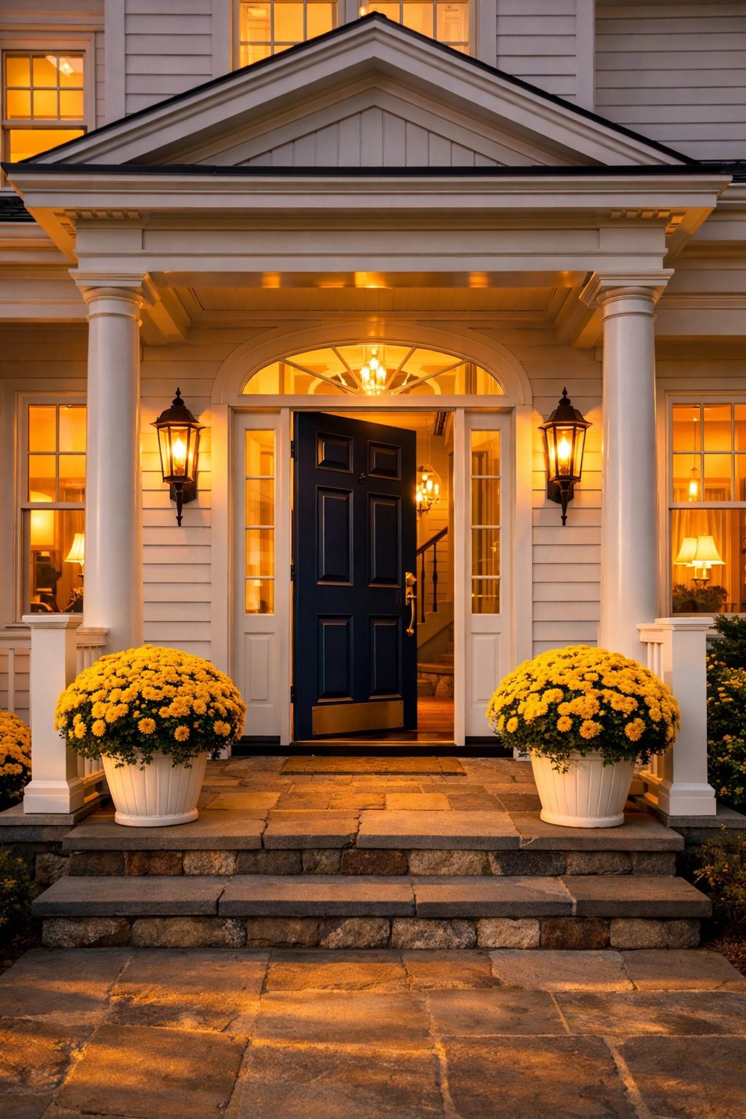 Pristine entryway of a Massachusetts home highlighting realtor cleaning services for a successful property sale.