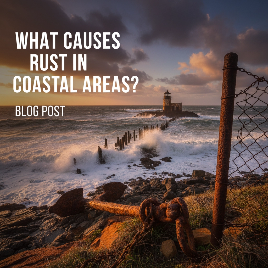 What causes rust in coastal areas?