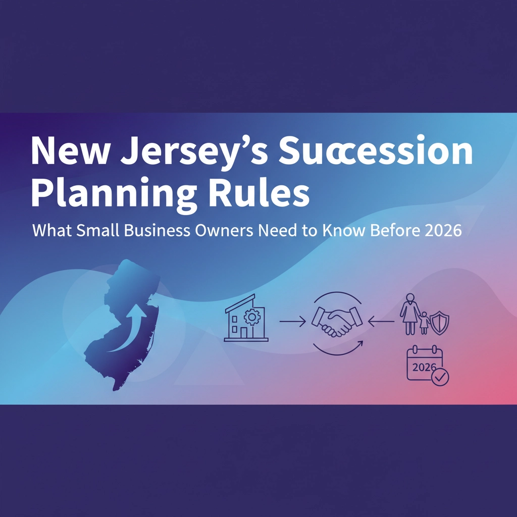 New Jersey's Succession Planning Rules: What Small Business Owners Need to Know Before 2026