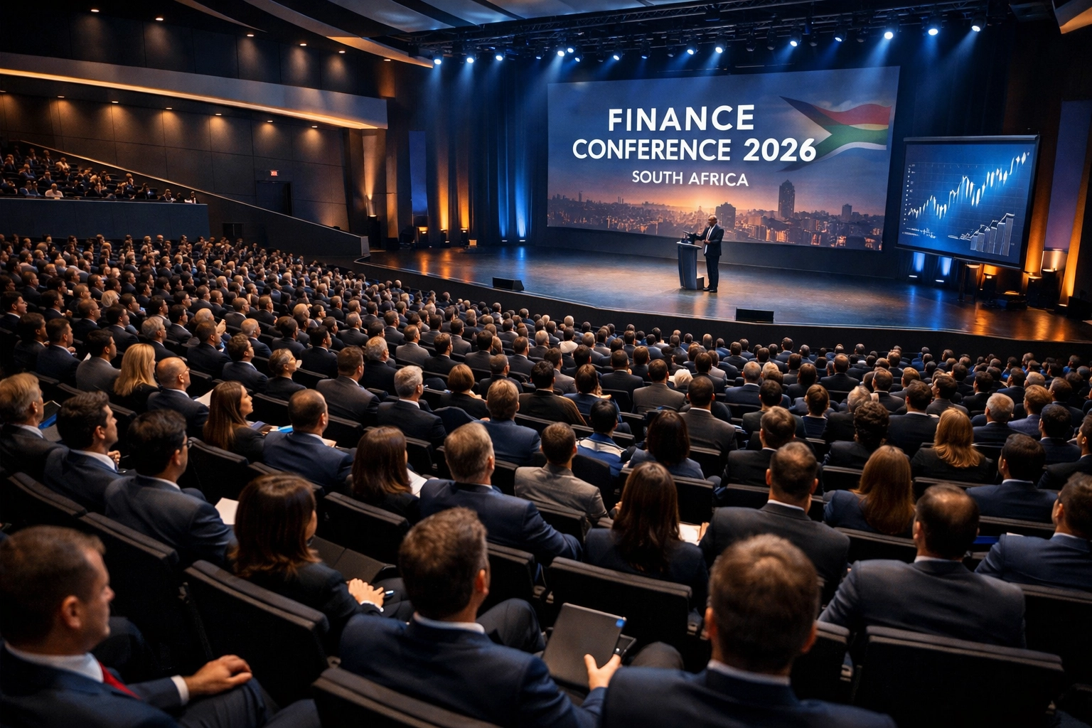 Finance conference attendees at capital markets summit South Africa 2026