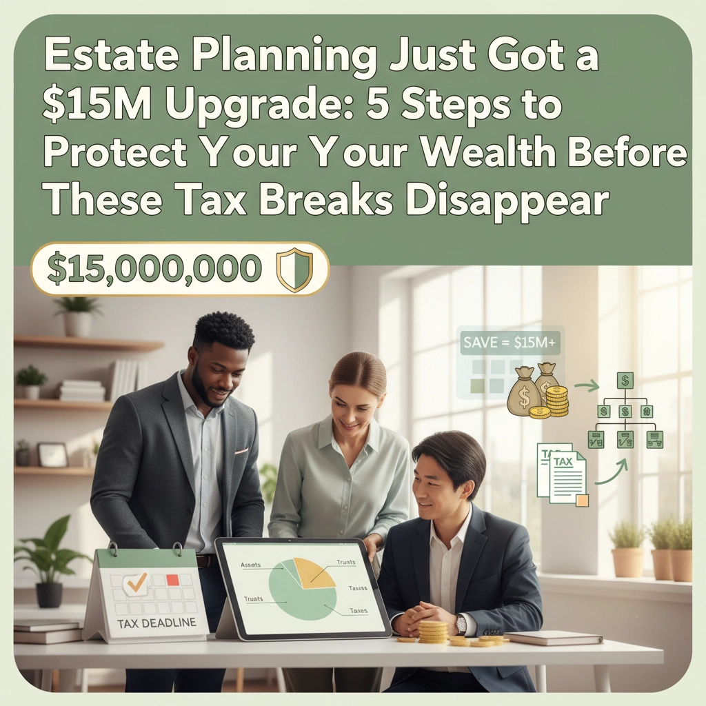 Estate Planning Just Got a $15M Upgrade: 5 Steps to Protect Your Wealth Before These Tax Breaks Disappear