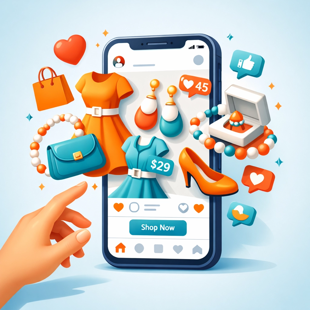 Facebook a Instagram reklama pro impulzivní nákupy módních produktů