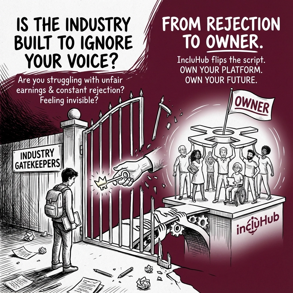 From Rejection to Owner: How IncluHub Flips the Script for Creators the Industry Ignores