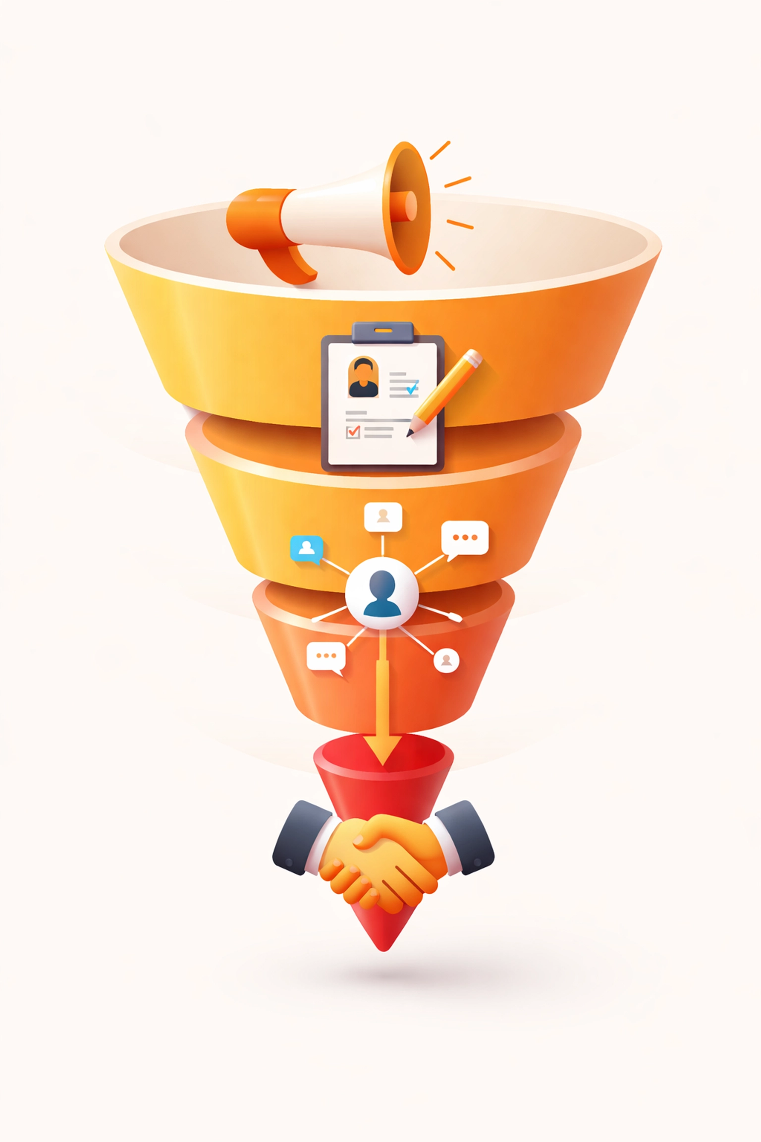 Recruitment funnel diagram showing hiring process stages for wildland fire service recruiting