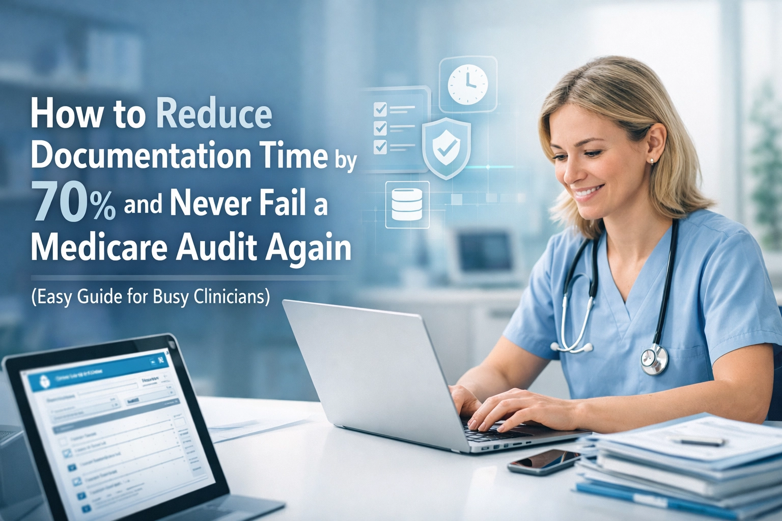 [HERO] How to Reduce Documentation Time by 70% and Never Fail a Medicare Audit Again (Easy Guide for Busy Clinicians)