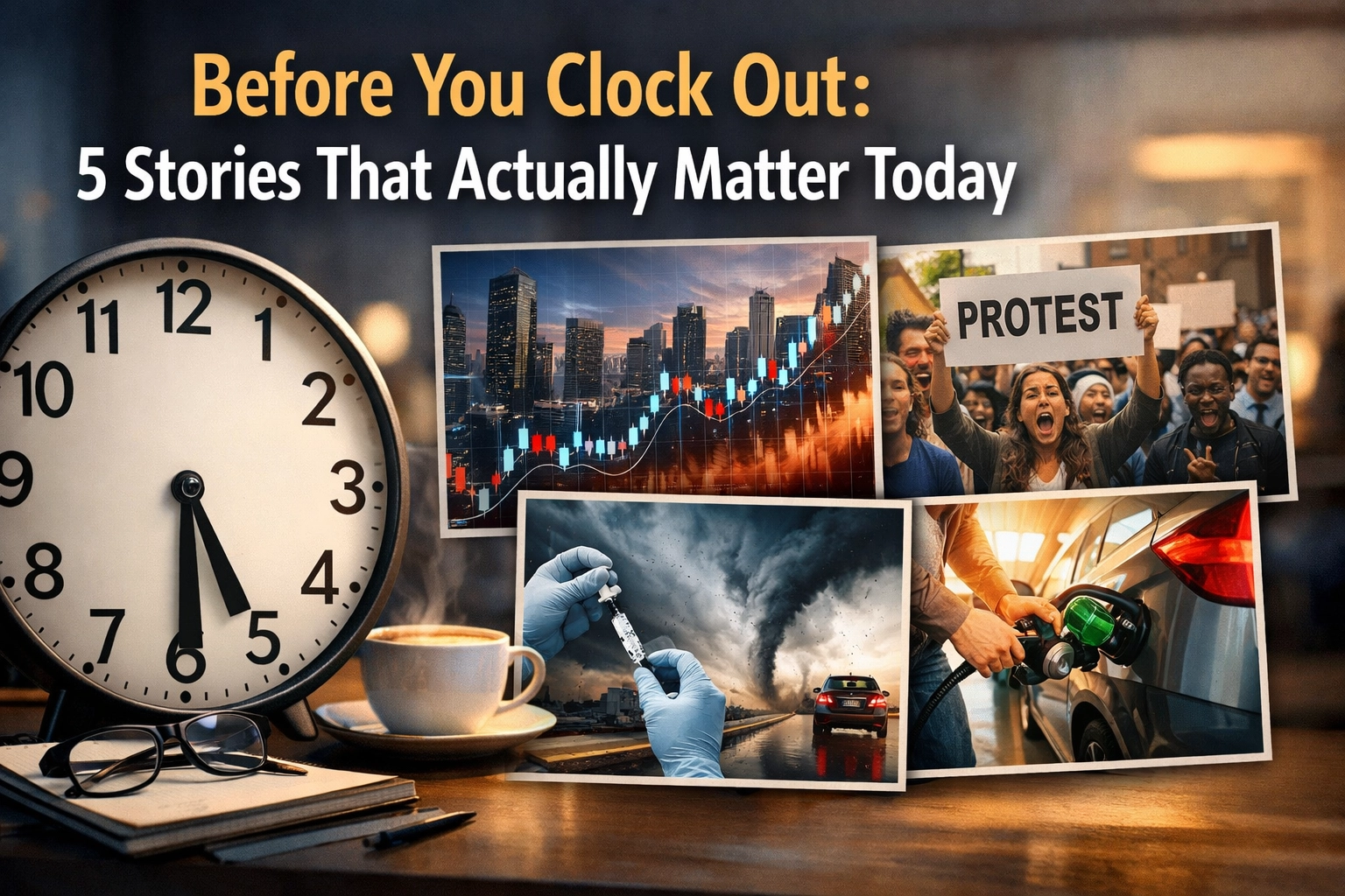 [HERO] Before You Clock Out: 5 Stories That Actually Matter Today