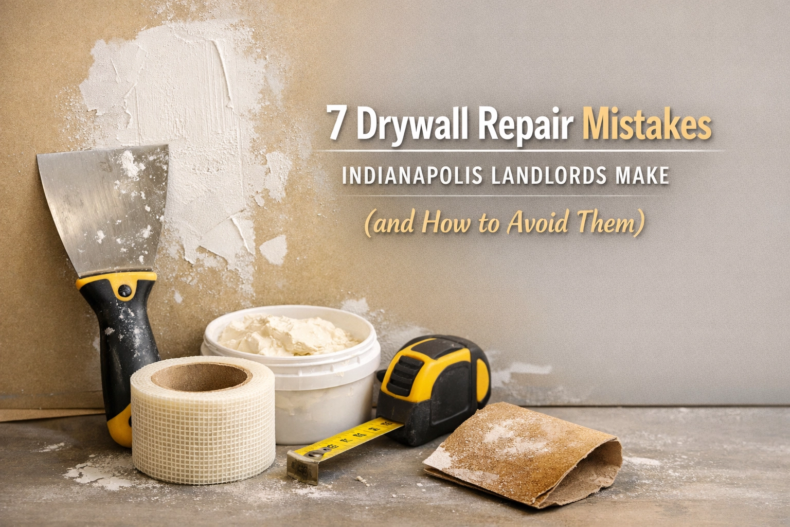 [HERO] 7 Drywall Repair Mistakes Indianapolis Landlords Make (and How to Avoid Them)