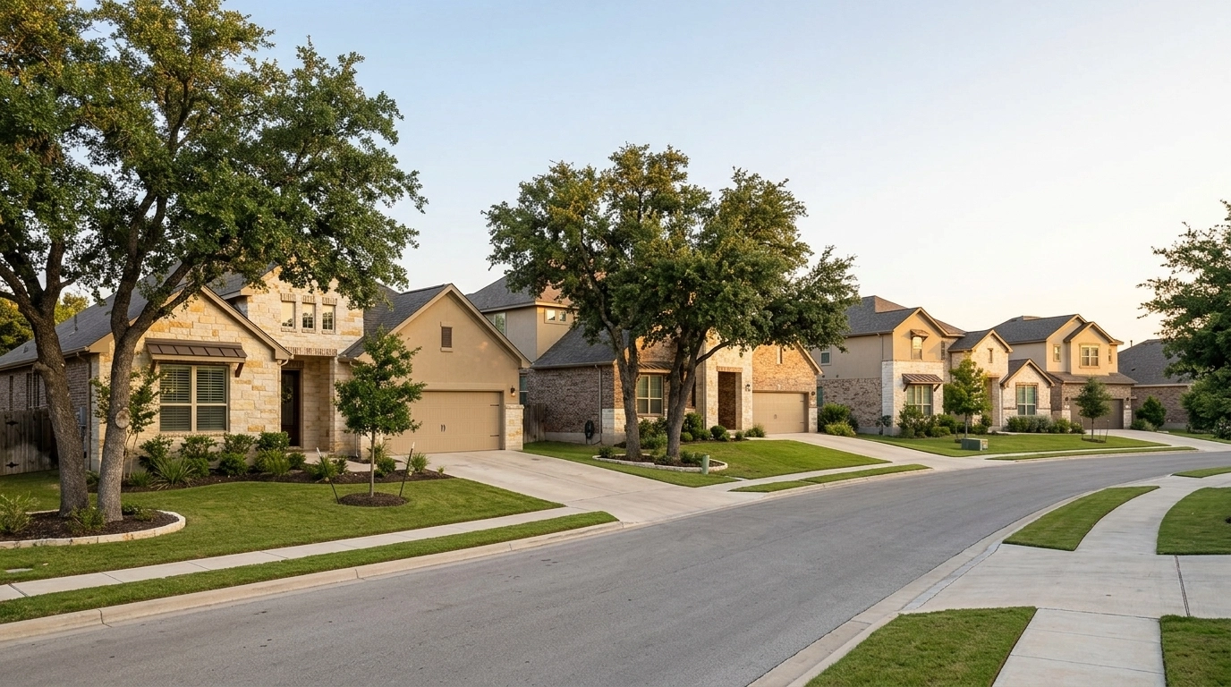 Texas Hill Country residential neighborhood