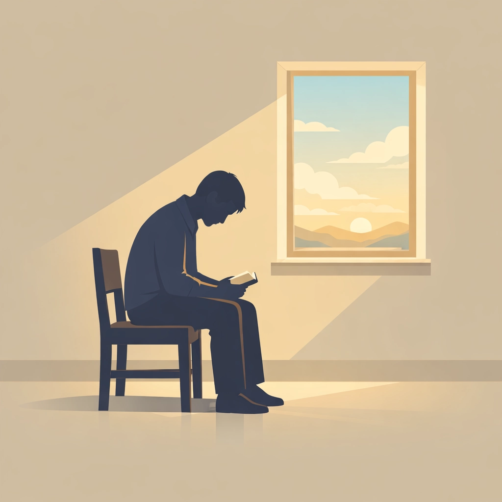 Person in quiet prayer reconnecting with Christ after church disappointment