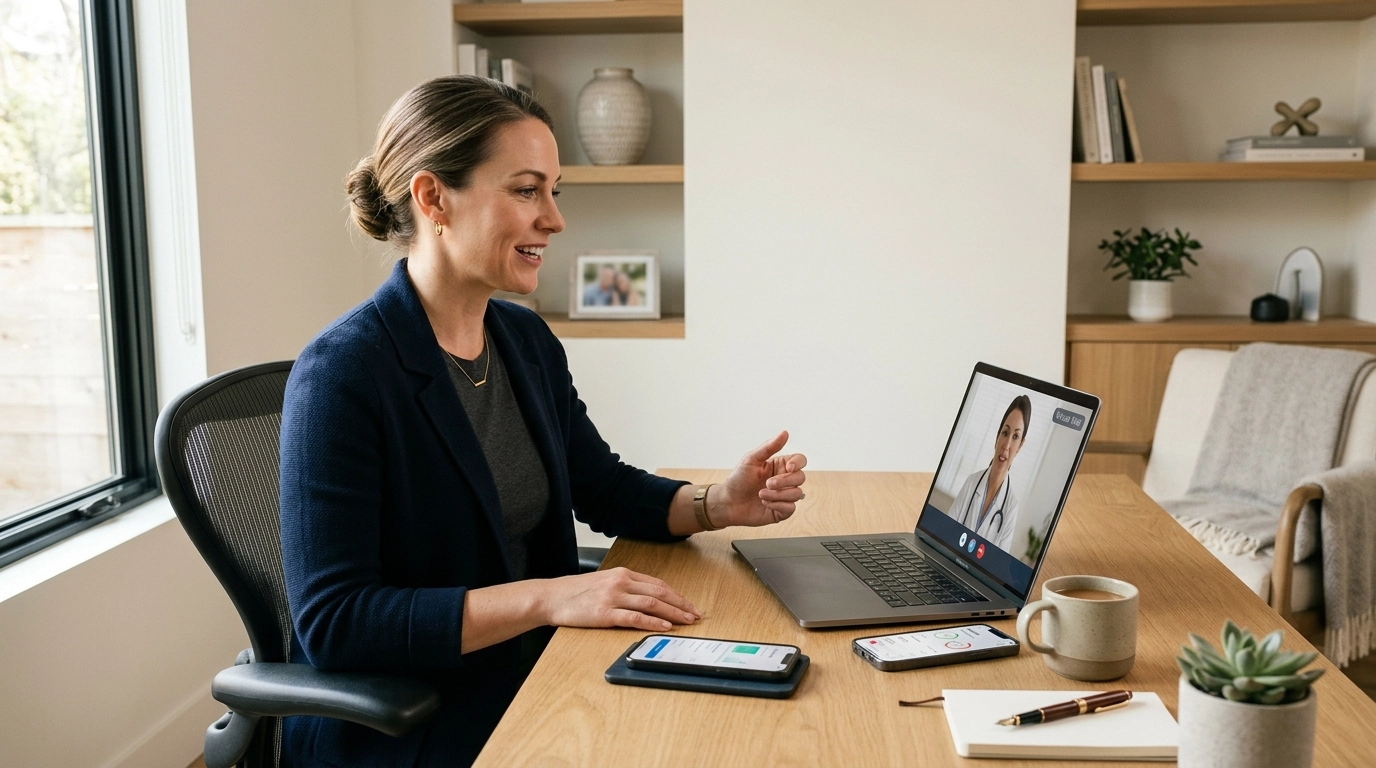 Telehealth check-in for GLP-1 treatment