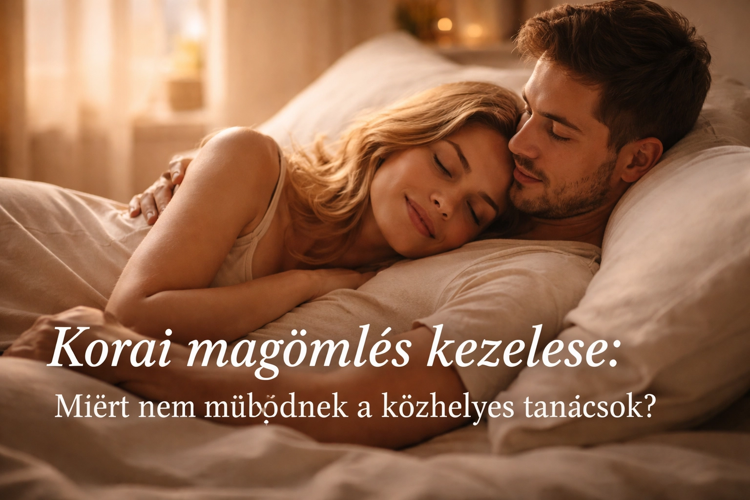 Korai magömlés kezelése: Miért nem működnek a közhelyes tanácsok?