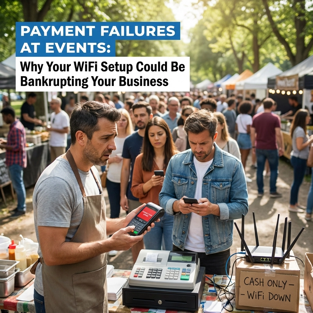 Payment Failures at Events: Why Your WiFi Setup Could Be Bankrupting Your Business