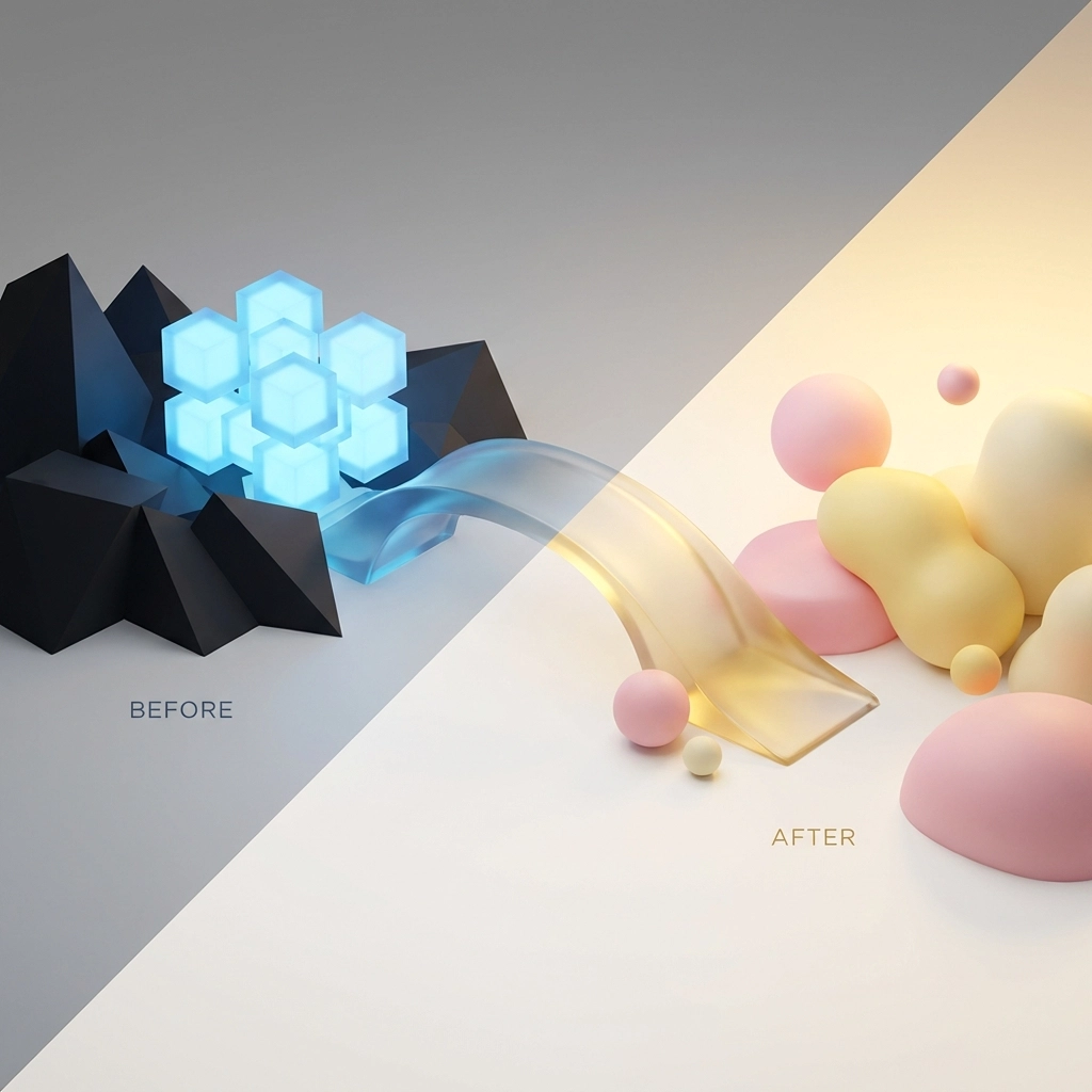 Visual transformation from villain to devoted father showing Gru's redemption arc in Despicable Me 4