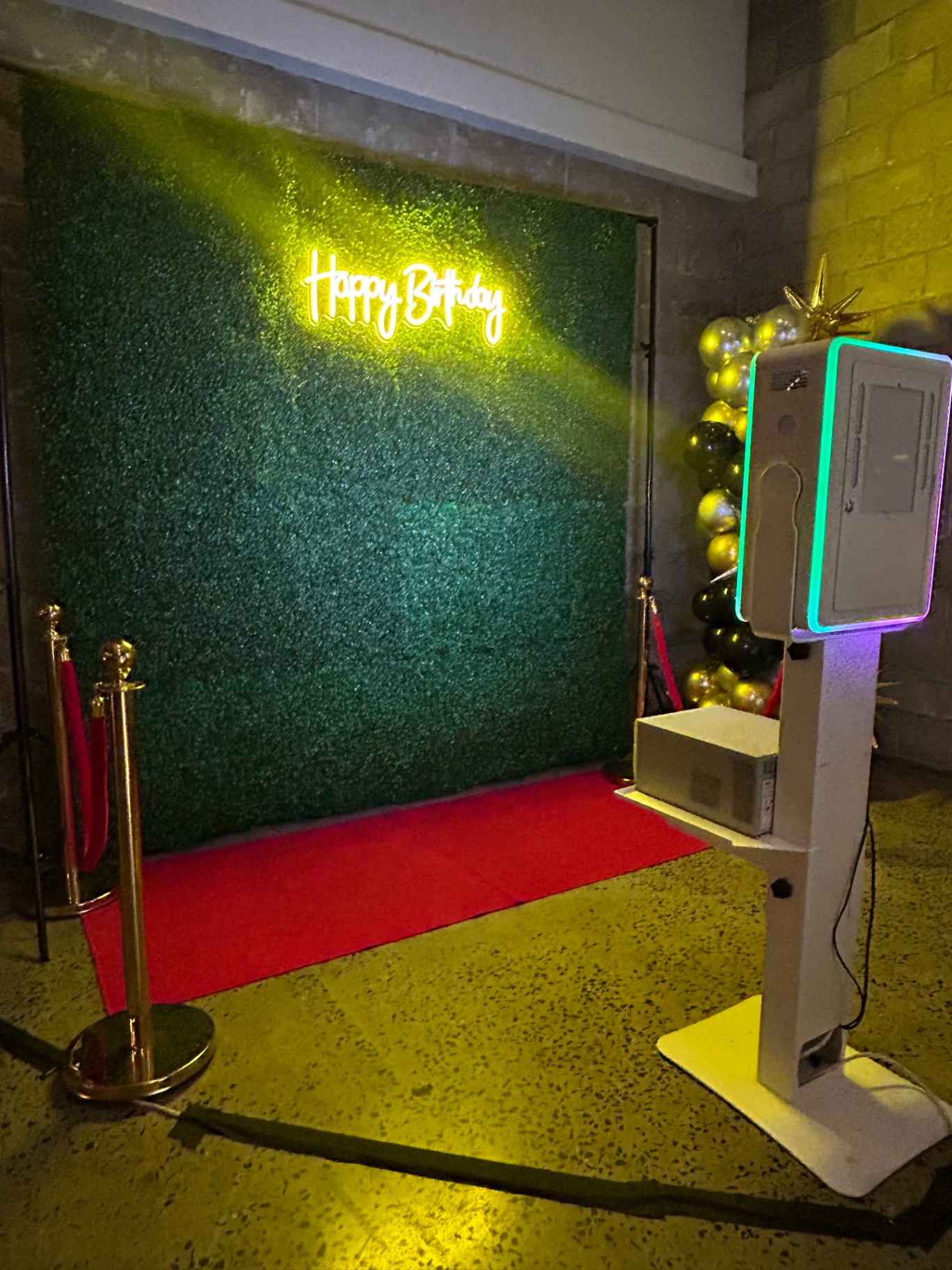 Birthday Photo Booth Setup