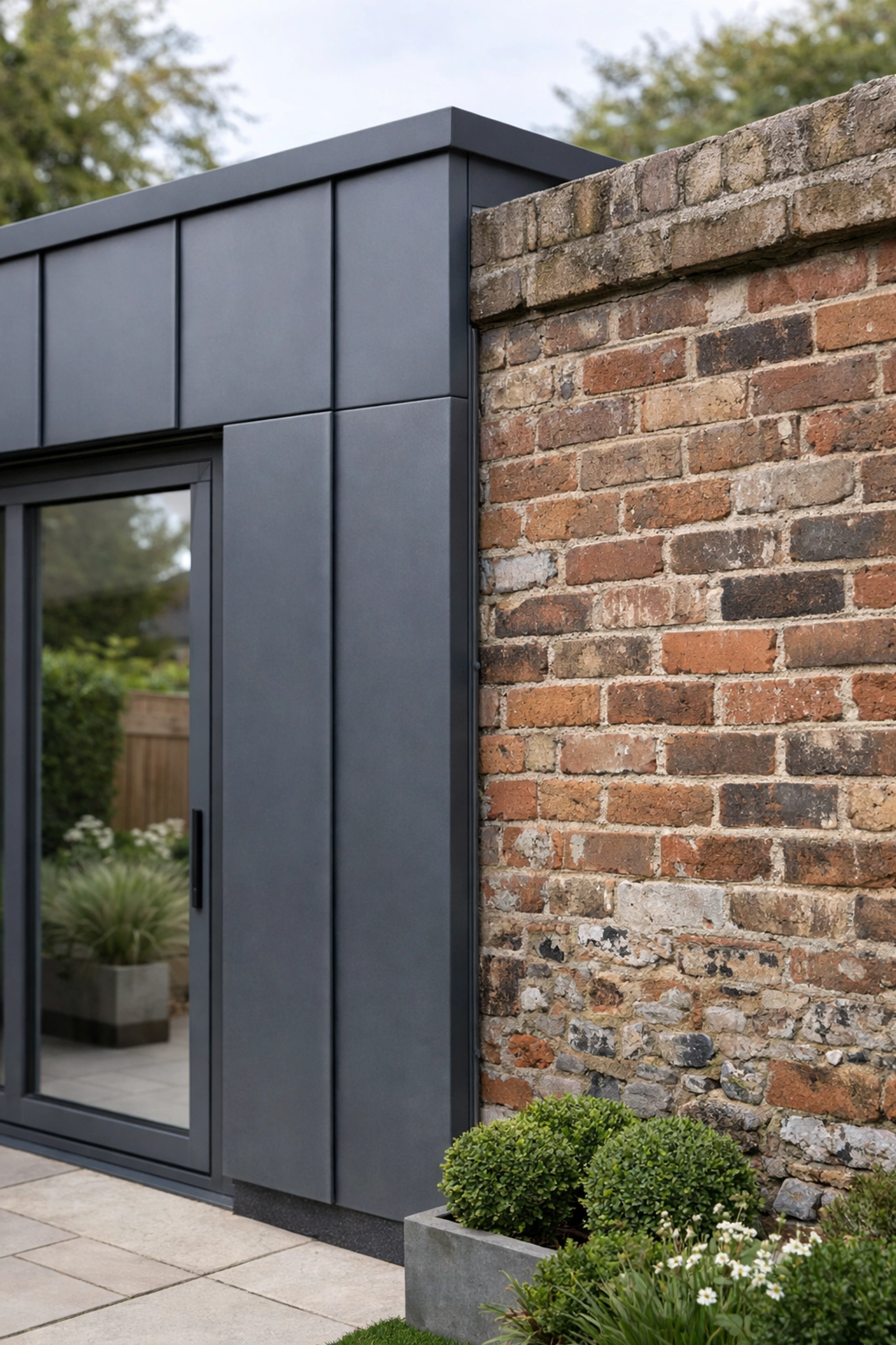 Rear house extension in Surrey demonstrating professional party wall coordination and modern design.
