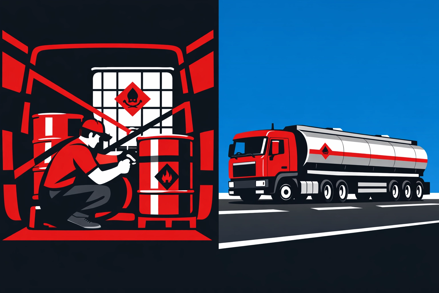 ADR training covering packages and tanks for dangerous goods transport