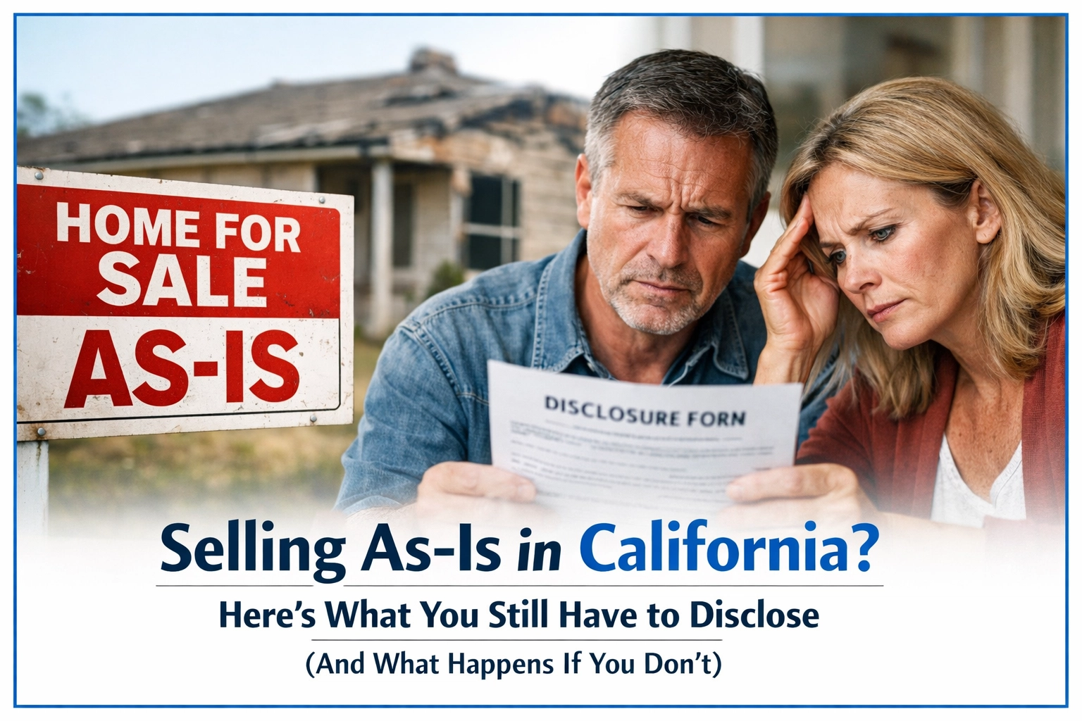 [HERO] Selling As-Is in California? Here's What You Still Have to Disclose (And What Happens If You Don't)
