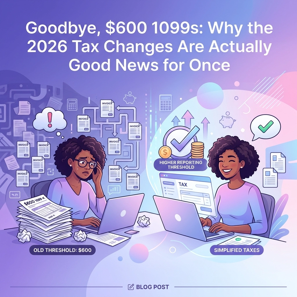[HERO] Goodbye, $600 1099s: Why the 2026 Tax Changes Are Actually Good News for Once