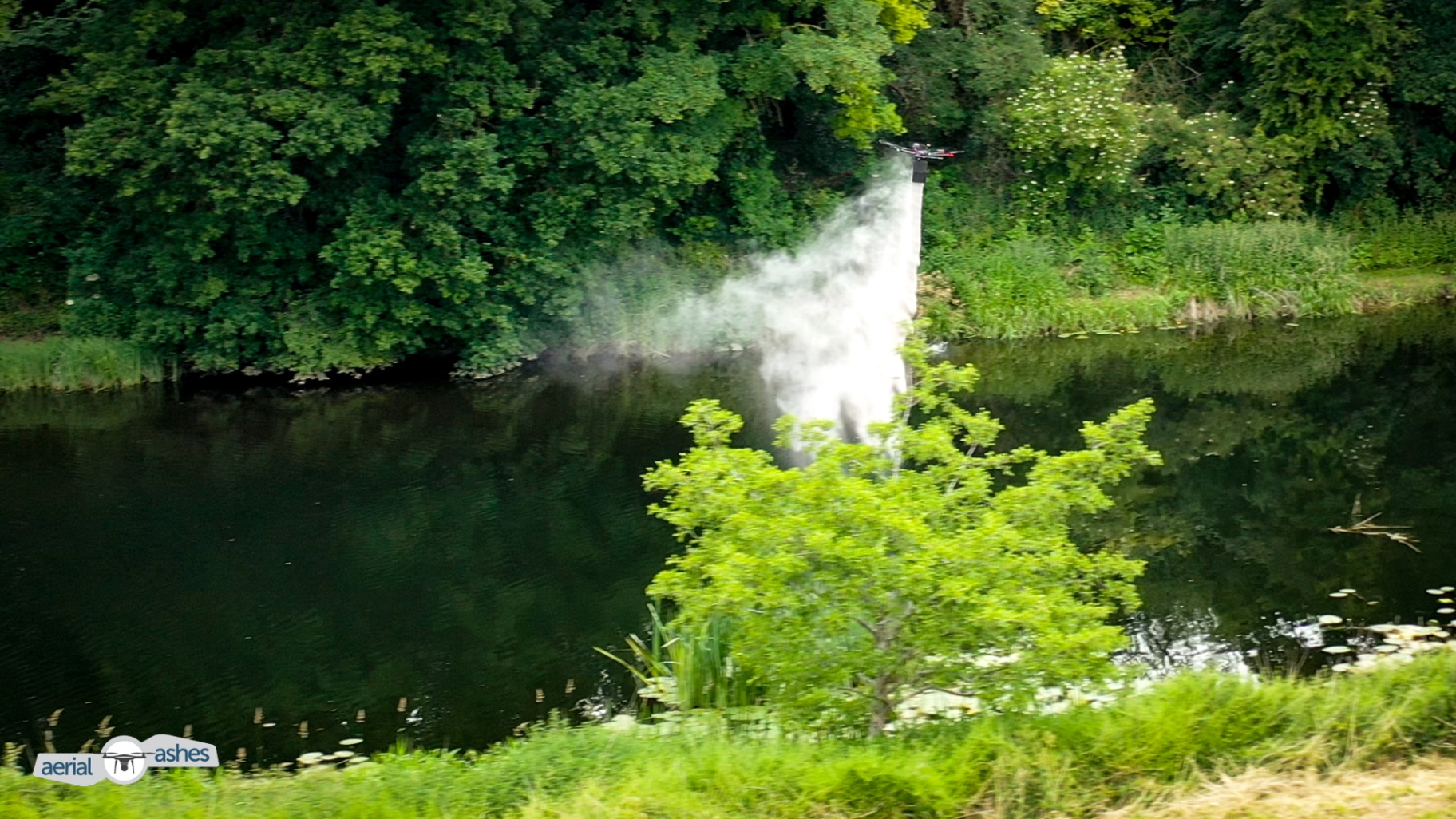 Aerial Ash Scattering Ceremony by Drone
