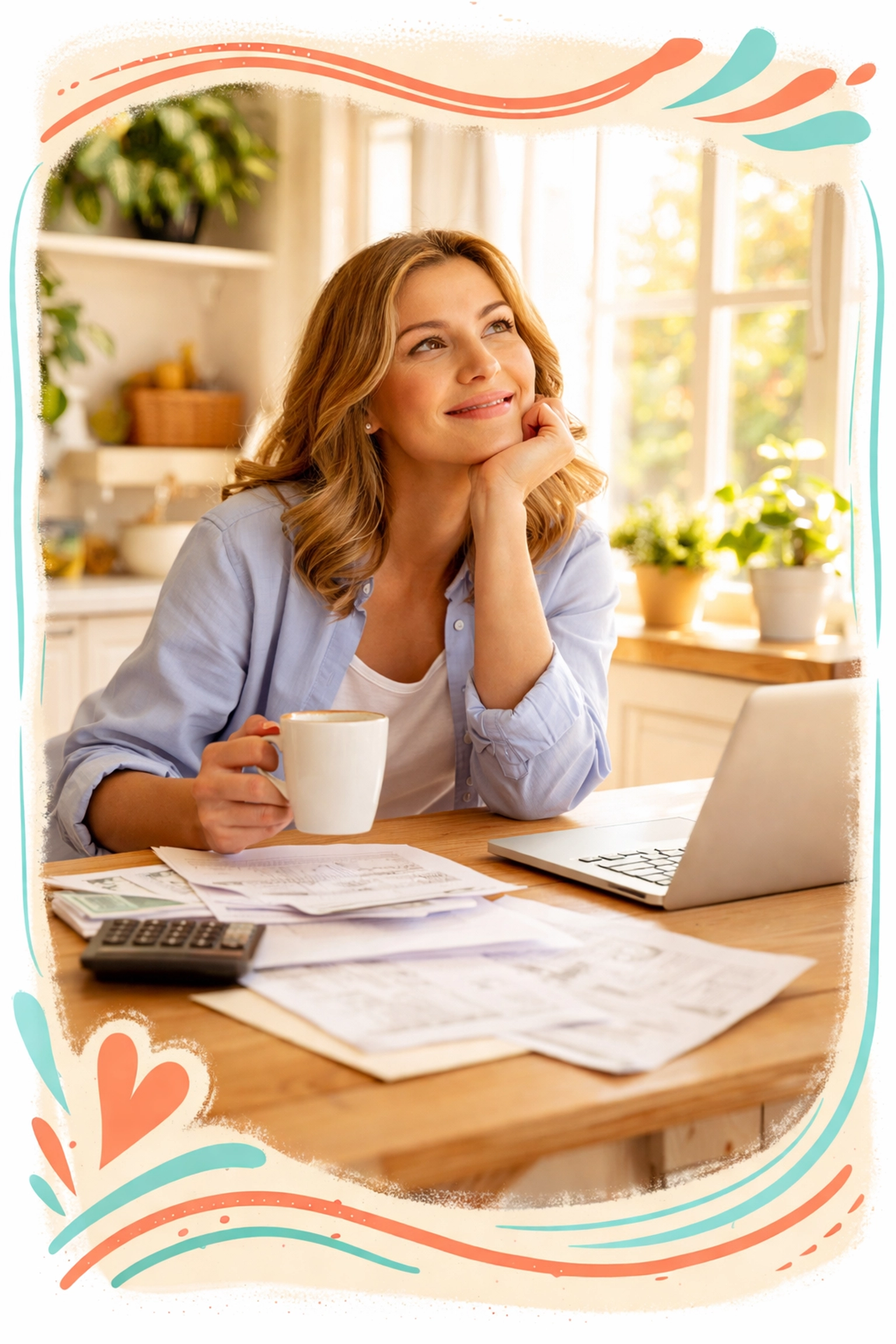 Person reviewing home buying plans at kitchen table, illustrating clarity in Boise real estate decisions