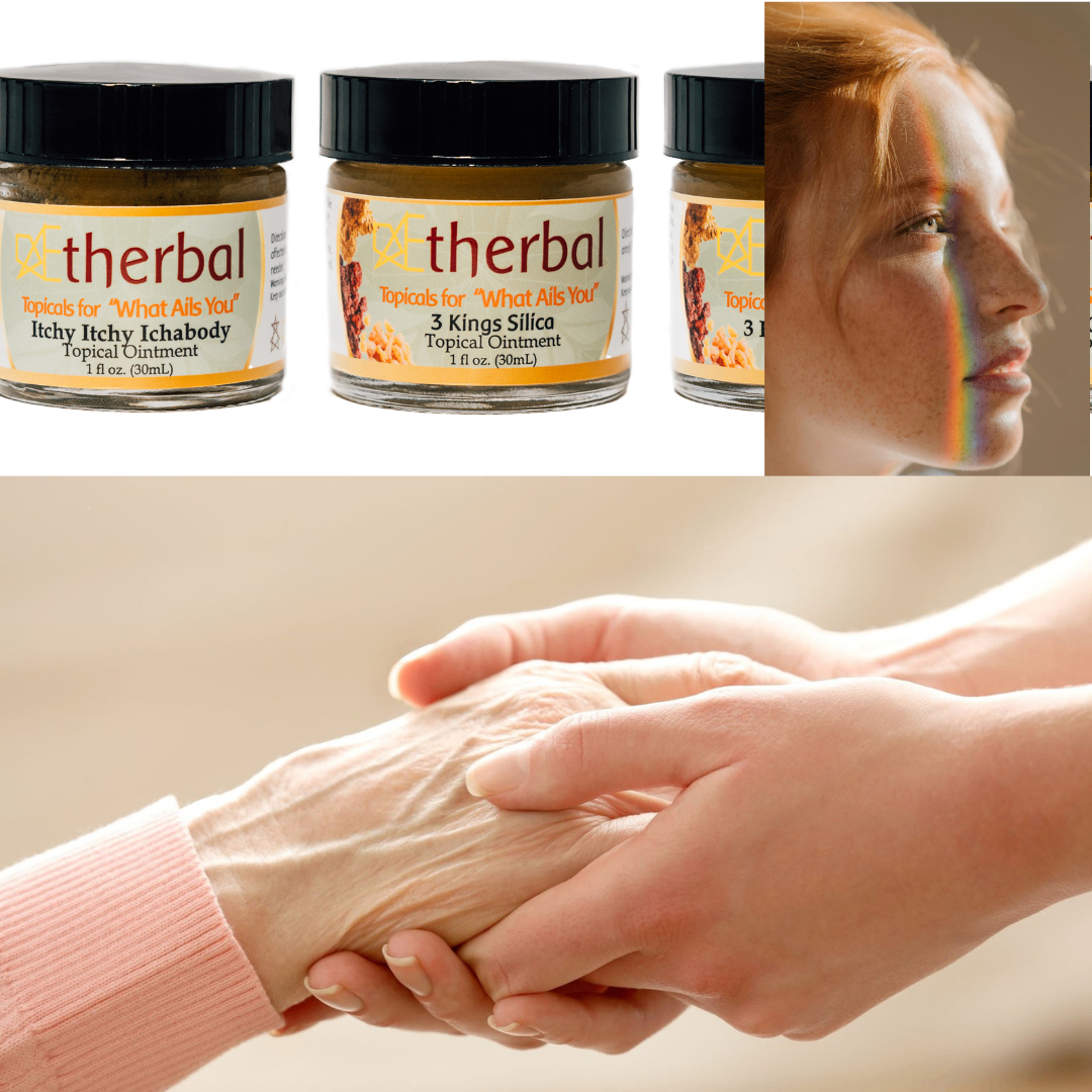 AEtherbal topical ointment application