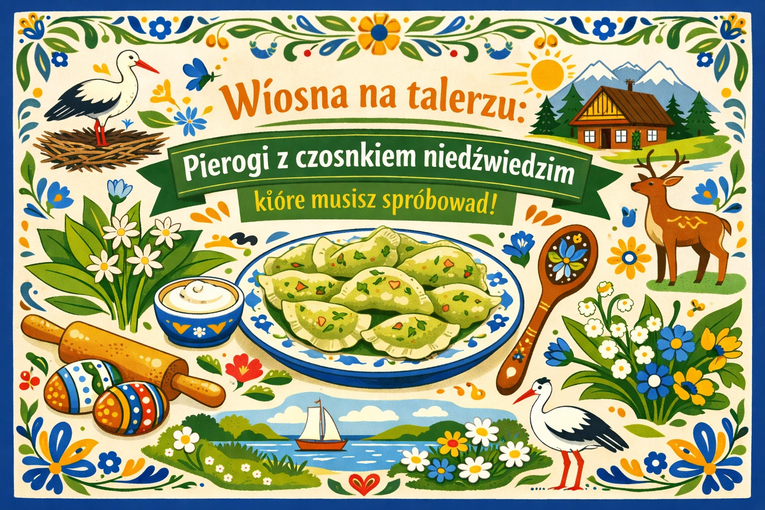 [HERO] Wiosna na talerzu: Pierogi z czosnkiem niedźwiedzim, które musisz spróbować!