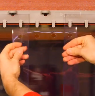 Installing a replacement PVC strip