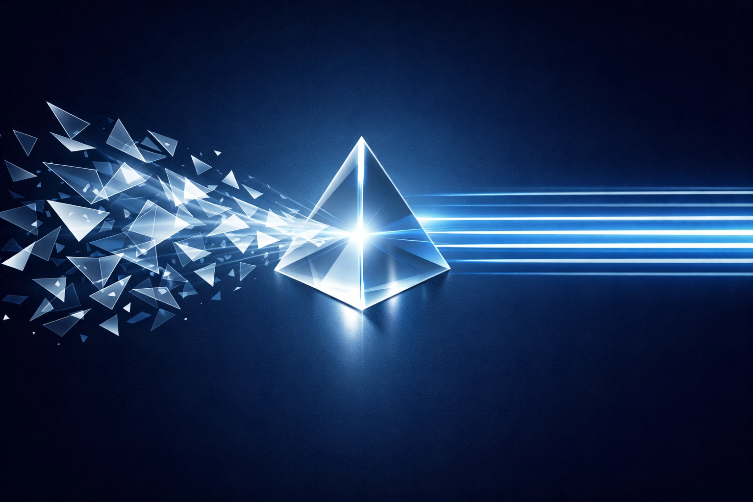 Abstract visualization of chaotic manual data transforming into streamlined AI workflows.