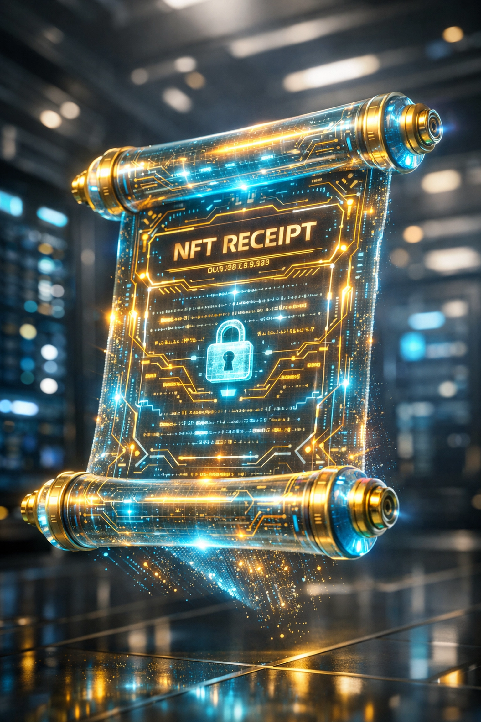Immutable NFT receipt for secure Web3 shopping and automated tax record-keeping in the Metaverse.