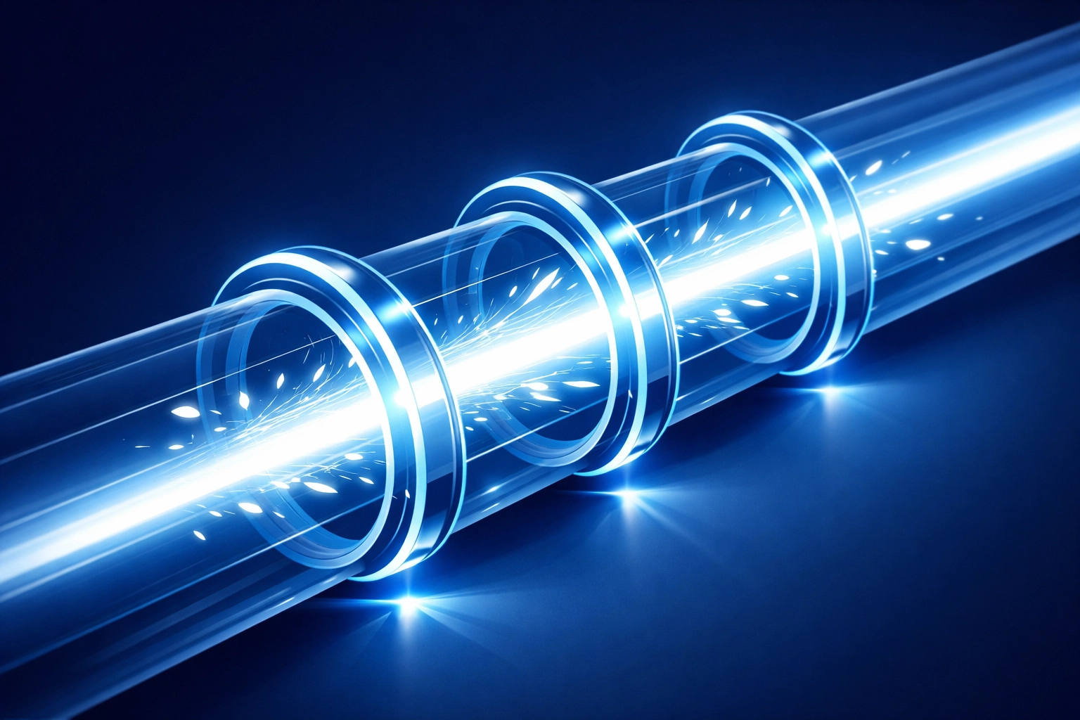 A digital pipeline representing automated lead flow and patient reactivation for wellness clinics.