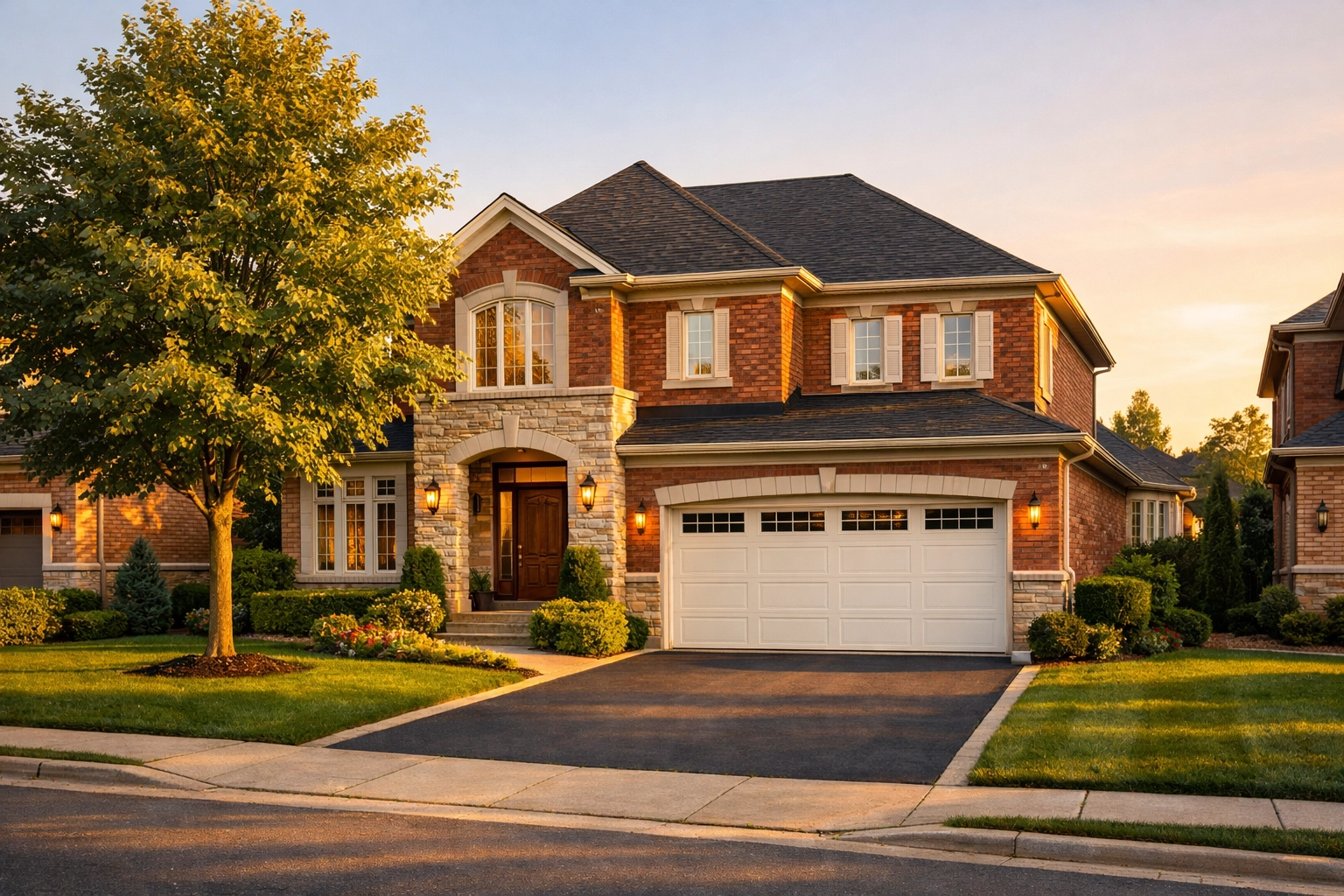 Инвестиции в отдельный дом в Маркхеме: роскошный двухэтажный кирпичный дом в Юнионвилле.