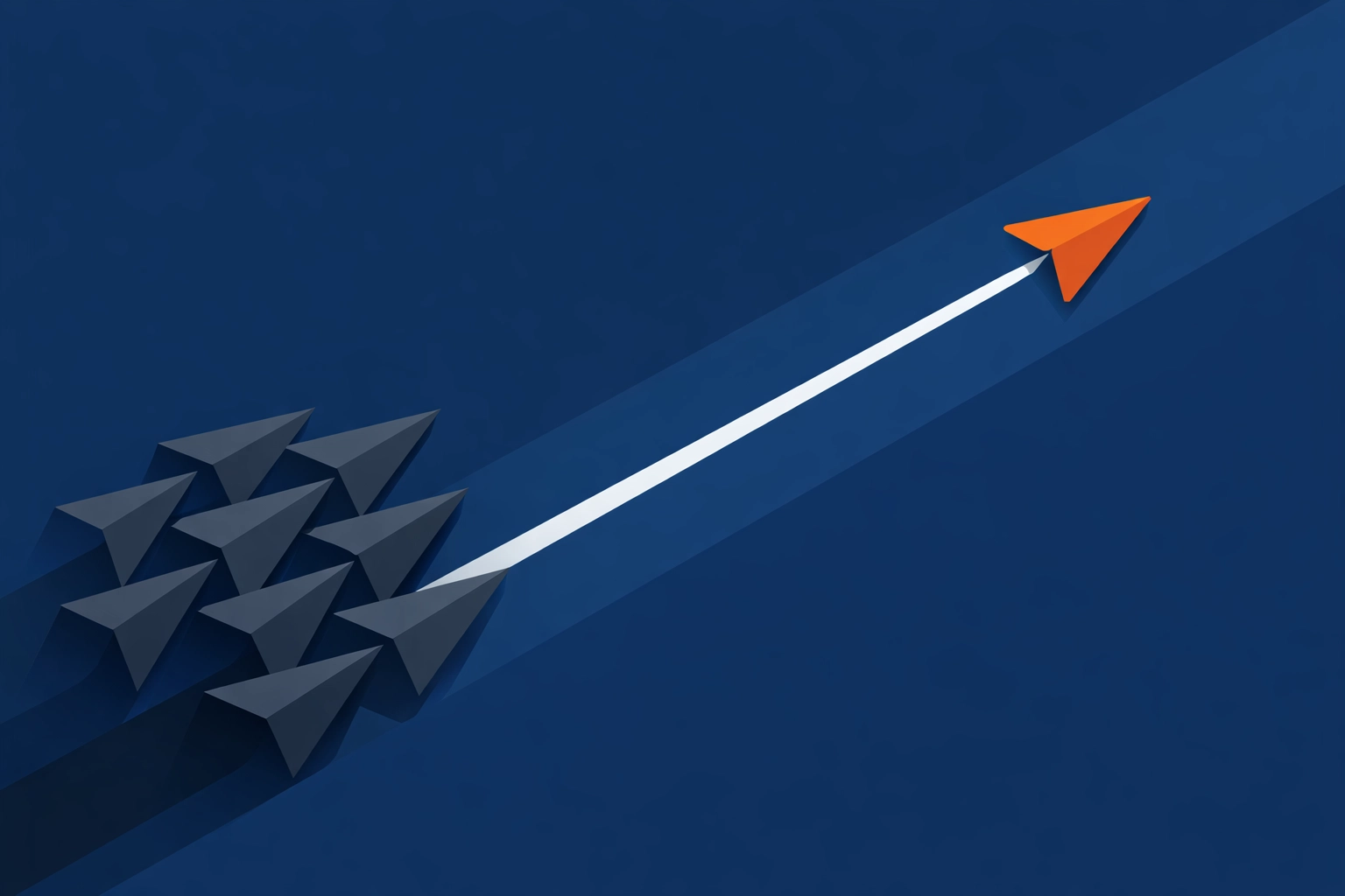 Minimalist race track showing custom software solutions providing a competitive advantage for growth.