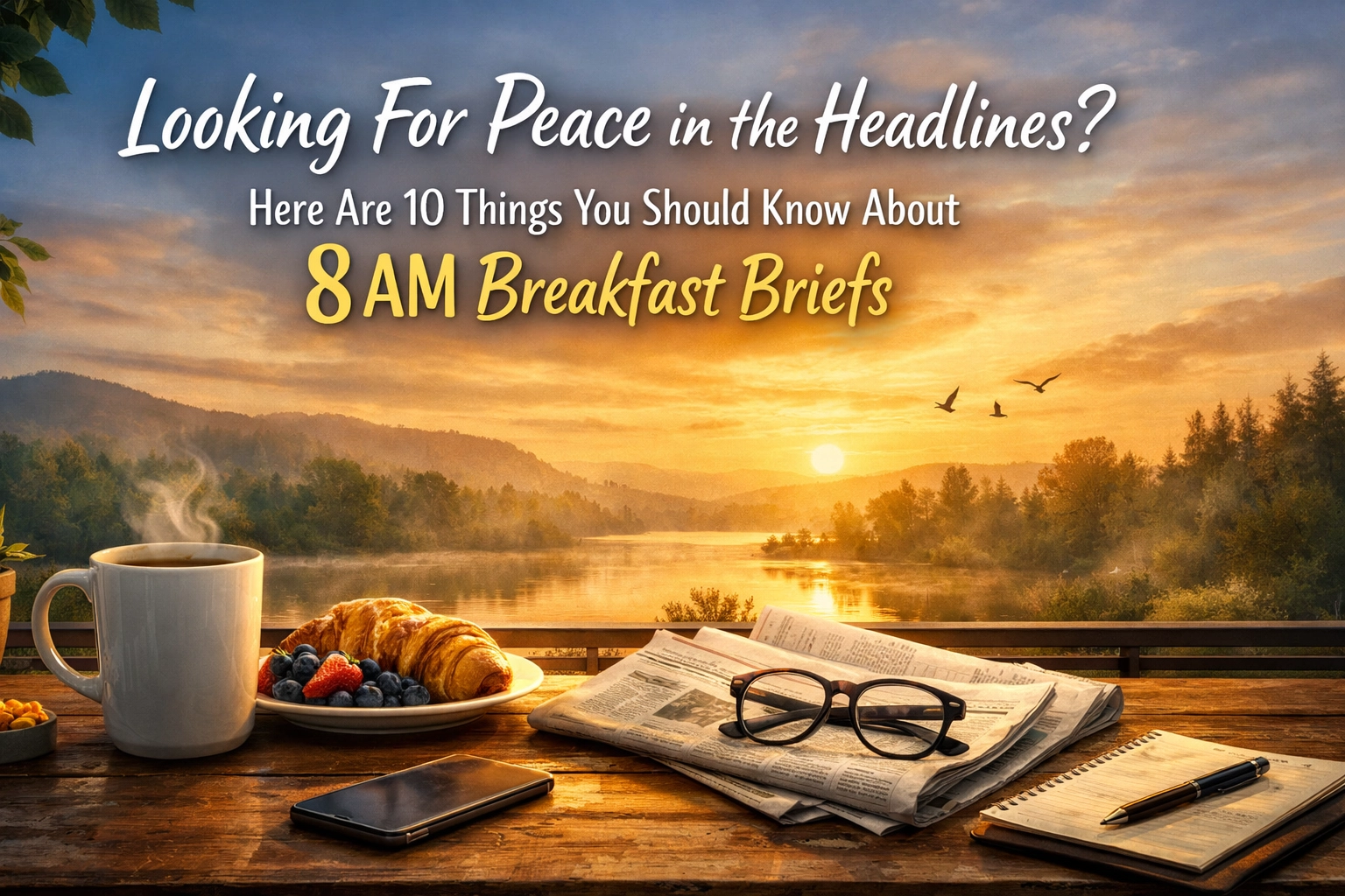 [HERO] Looking For Peace in the Headlines? Here Are 10 Things You Should Know About 8 AM Breakfast Briefs