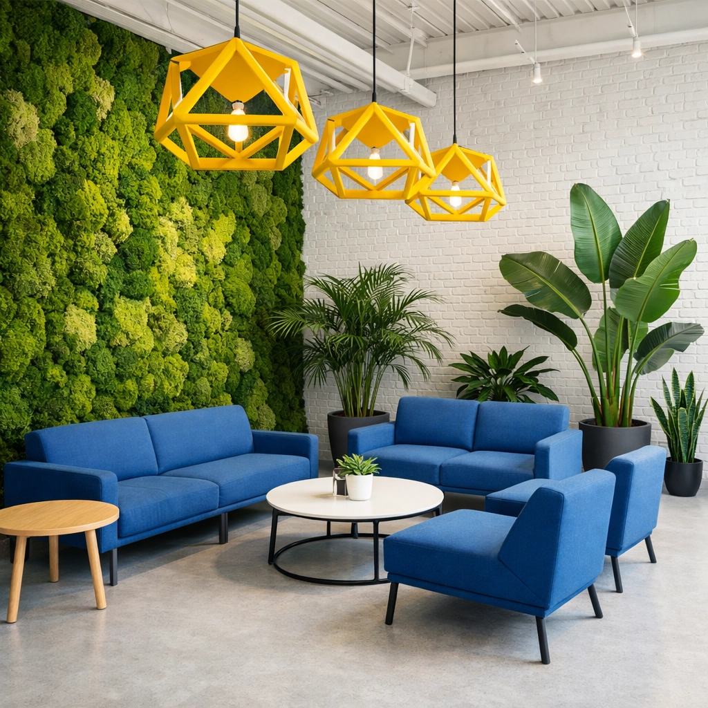 Sustainable tech workspace showing the results of eco-friendly commercial cleaning in Boston.