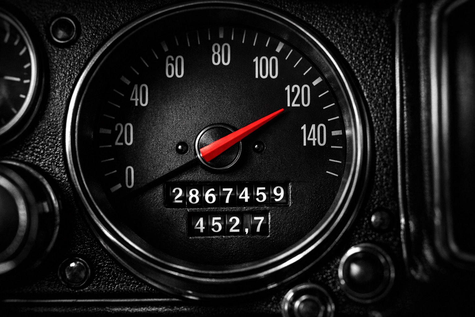 High mileage car odometer and dashboard showing the longevity of a well-maintained vehicle in Olympia, WA.