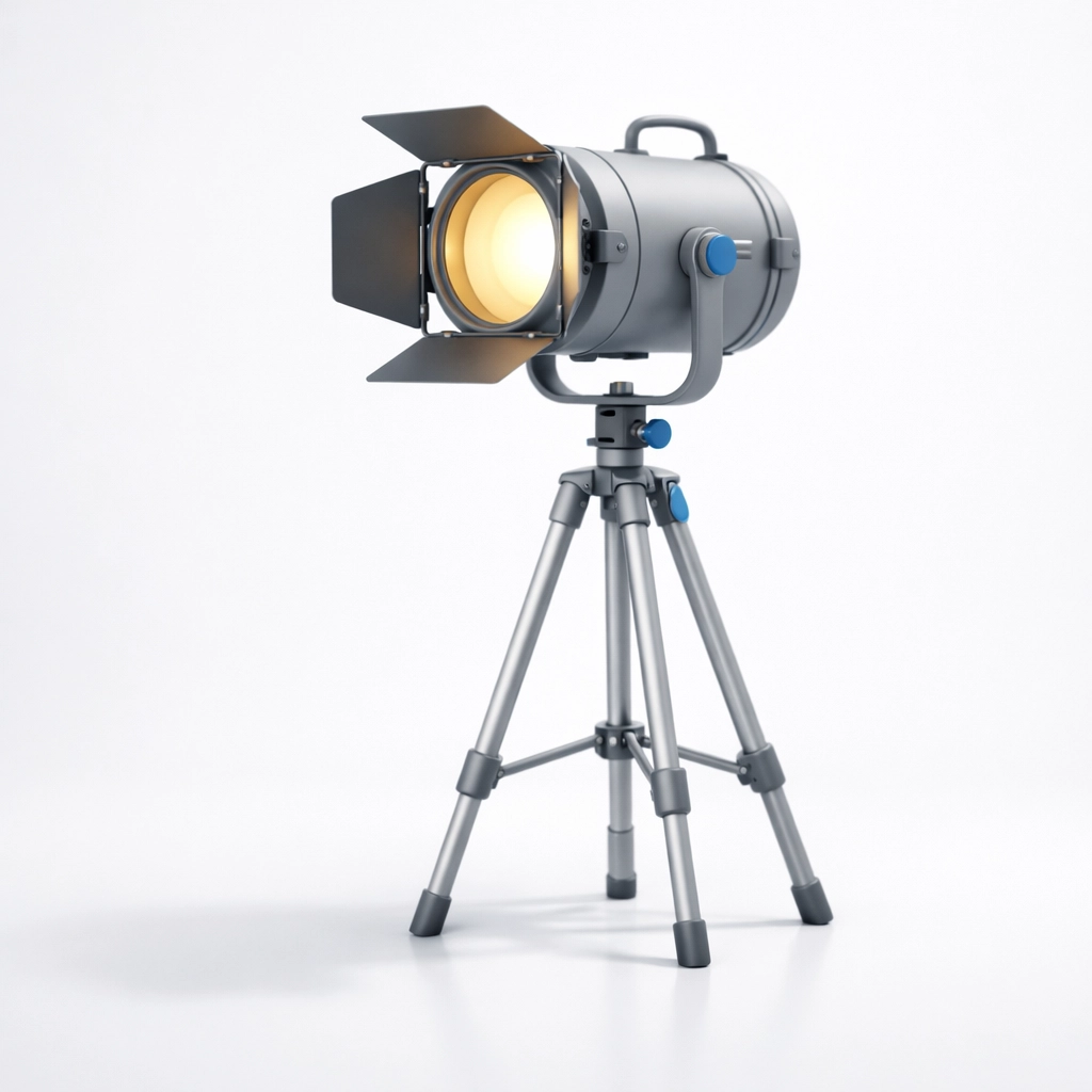 Modern stage spotlight illuminating high school musical theater productions in Lancaster County.